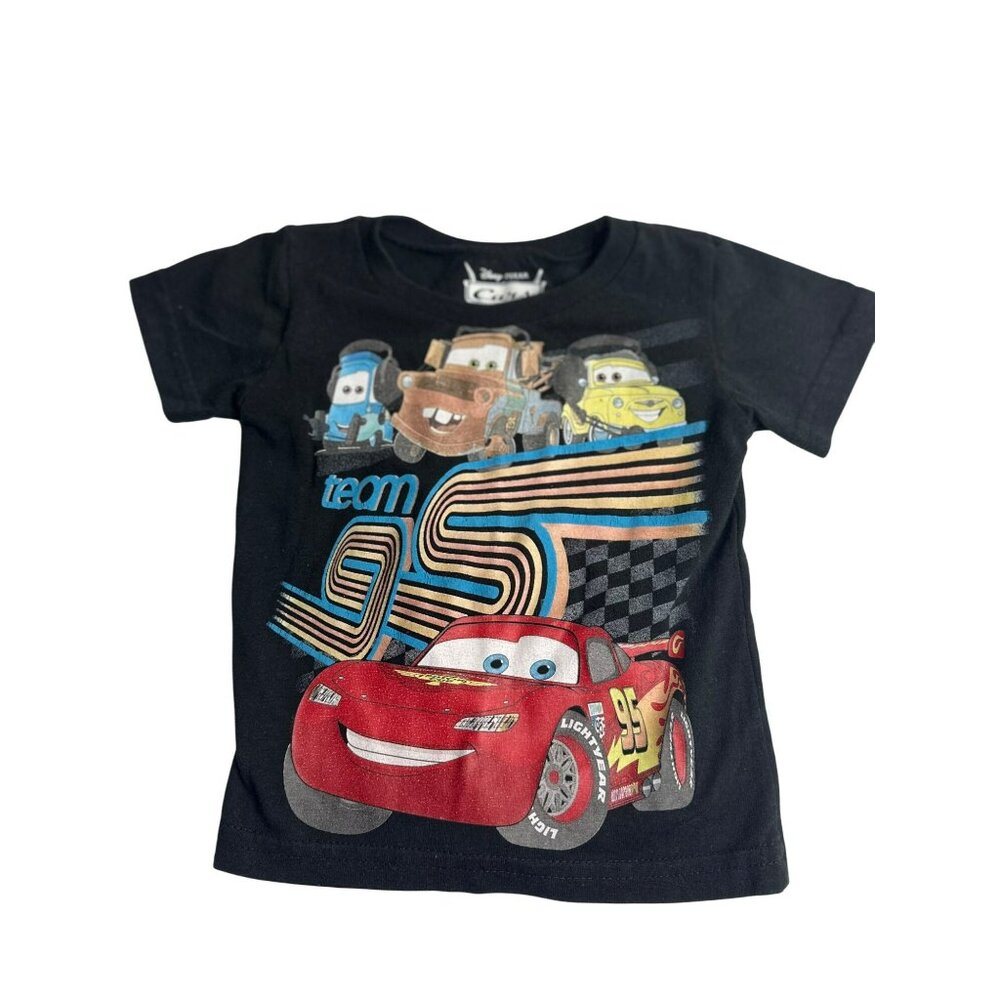 Disney Pixar Cars 2 Lightning McQueen Team 95 Toddler‎ Boy Shirt 18M 10.5"x12.5"
